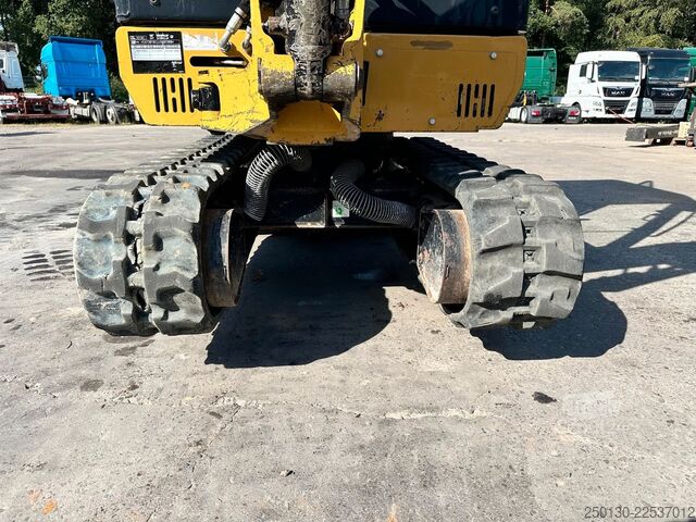 Minibagger CATERPILLAR 301.8C Gummikette / 2 Löffel / Schwenkschaufel