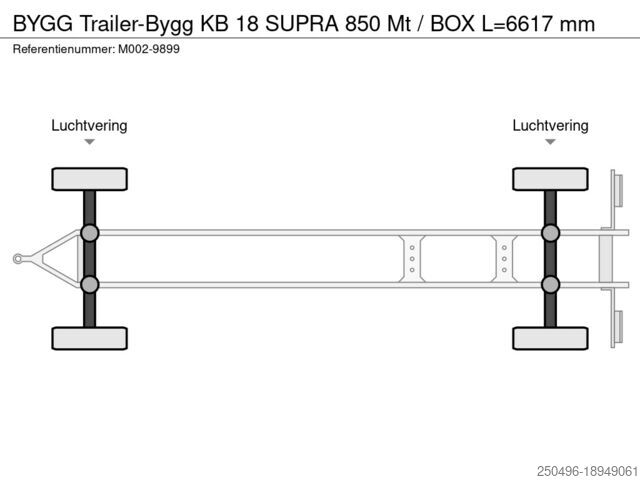 Soğutmalı/donduruculu taşıma BYGG Trailer-Bygg KB 18 SUPRA 850 Mt / BOX L=6617 mm