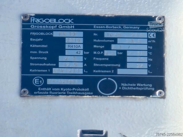 Ledusskapja kravas automašīna VOLVO FM 460 * FRIGOBLOCK *VOLLLUFT*LBW 2.5T PALFINGER