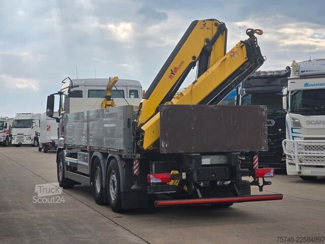 Кран, монтиран на камион MAN TGS 26.360 *  HYVA-KRAN * 19.3M * FERNBEDIENUNG