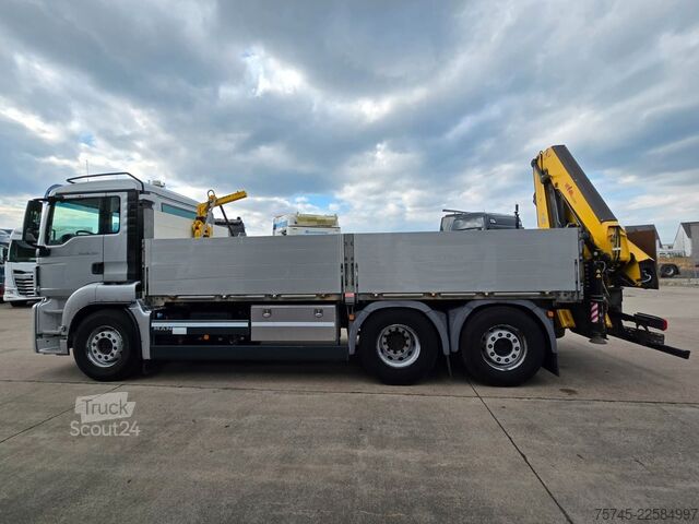Кран, монтиран на камион MAN TGS 26.360 *  HYVA-KRAN * 19.3M * FERNBEDIENUNG