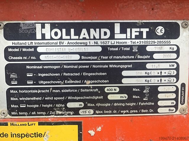 ножичний підйомний стіл Holland Lift N165-12EL Combistar (16.5 m)