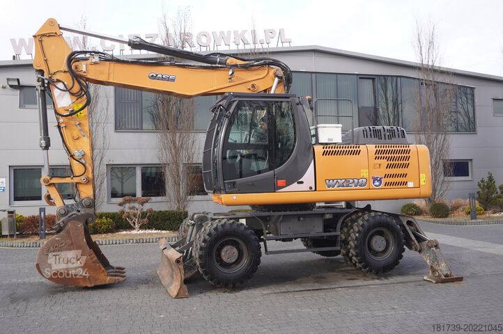 Mobilbagger Case WX218 / 23t wheeled excavator /