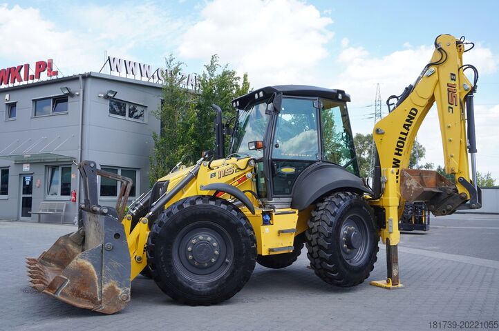 Baggerlader New Holland B 115 C backhoe loader / 1000 MTH !