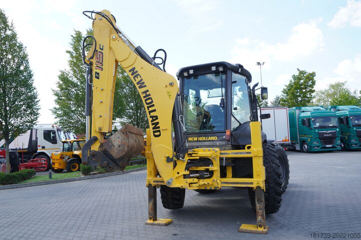 Baggerlader New Holland B 115 C backhoe loader / 1000 MTH !