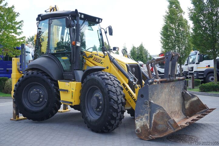 Baggerlader New Holland B 115 C backhoe loader / 1000 MTH !