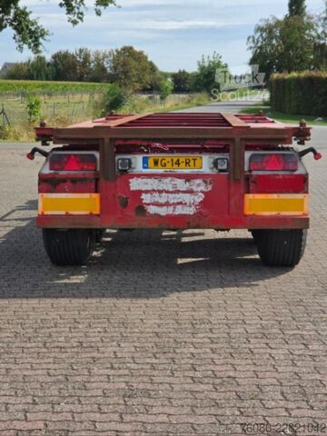 Container transport Pacton 2822 C-2 3 assige pacton container aanhanger me...