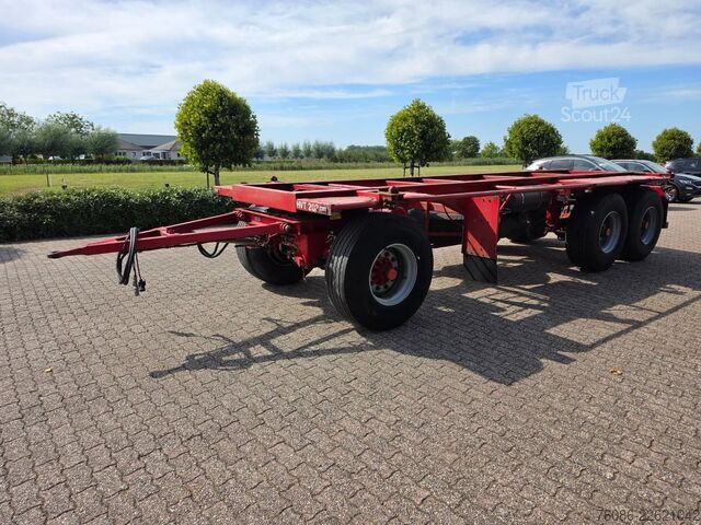 Container transport Pacton 2822 C-2 3 assige pacton container aanhanger me...