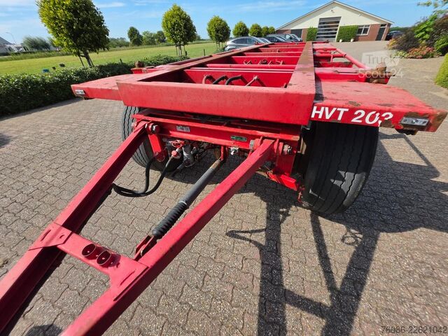 Container transport Pacton 2822 C-2 3 assige pacton container aanhanger me...