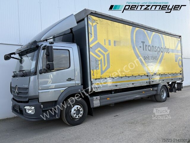 Platós teherautó ponyvával Mercedes-Benz Atego 1527 LL Pritsche mit LBW