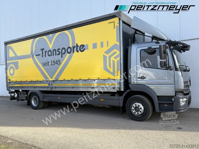 Platós teherautó ponyvával Mercedes-Benz Atego 1527 LL Pritsche mit LBW