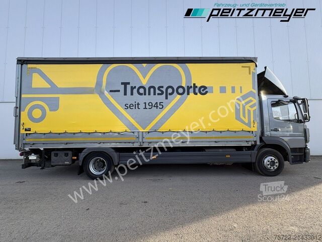 Platós teherautó ponyvával Mercedes-Benz Atego 1527 LL Pritsche mit LBW