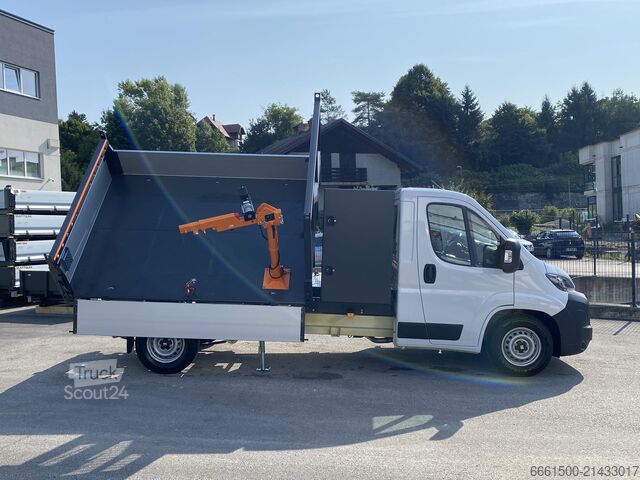 Panel van FIAT Ducato Dreiseitenkipper Säulendrehkran