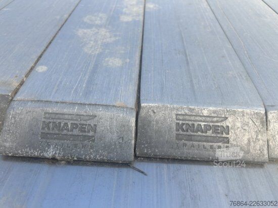 Yürüyen tabanlı yarı römork KNAPEN K100/KT01, 10 MM, LIFTACHSE,FUNK  UNFALLSCHADEN
