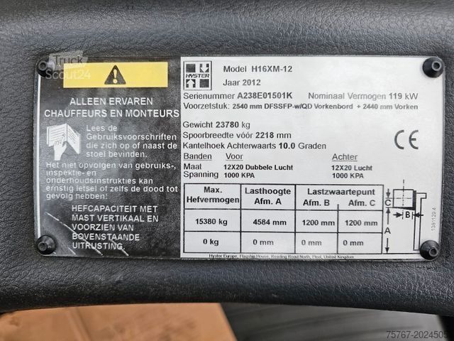Stivuitor frontal HYSTER H16XM-12