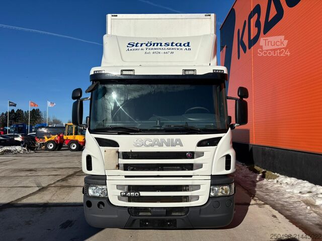 Laatikon runko Scania P 450 6x2 RETARDER / BOX L=7459 mm