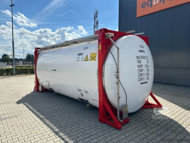 Conteneur-citerne Van Hool 20FT SWAP BODY / 30.600L / 3 comp (7.500L + 15...
