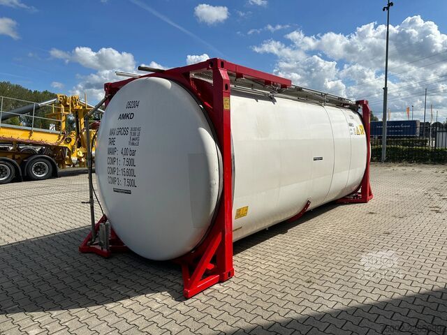 Conteneur-citerne Van Hool 20FT SWAP BODY / 30.600L / 3 comp (7.500L + 15...