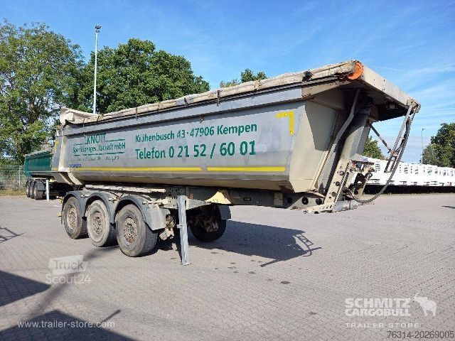 مقطورة نصف قلابة Schmitz Cargobull Kipper Stahlrundmulde 25m³