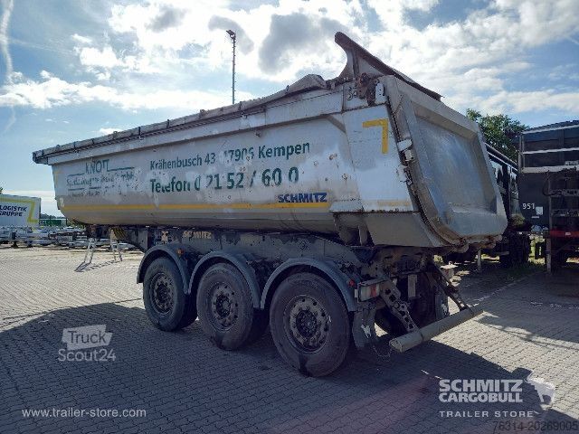مقطورة نصف قلابة Schmitz Cargobull Kipper Stahlrundmulde 25m³