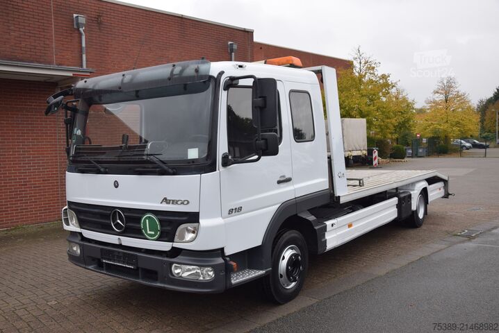 Autotransporter varevogn Mercedes-Benz Atego 818 Abschepp. Seilwinde AHK Klima Liege