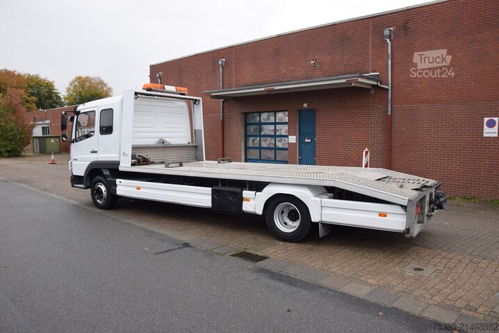 Autotransporter varevogn Mercedes-Benz Atego 818 Abschepp. Seilwinde AHK Klima Liege