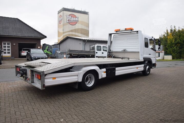 Autotransporter varevogn Mercedes-Benz Atego 818 Abschepp. Seilwinde AHK Klima Liege