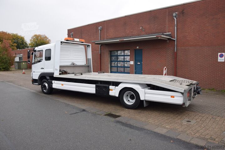 Autotransporter varevogn Mercedes-Benz Atego 818 Abschepp. Seilwinde AHK Klima Liege