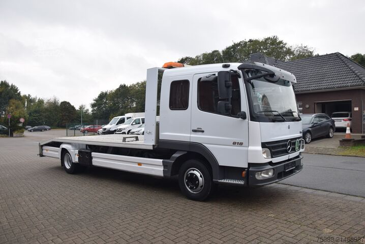 Autotransporter varevogn Mercedes-Benz Atego 818 Abschepp. Seilwinde AHK Klima Liege