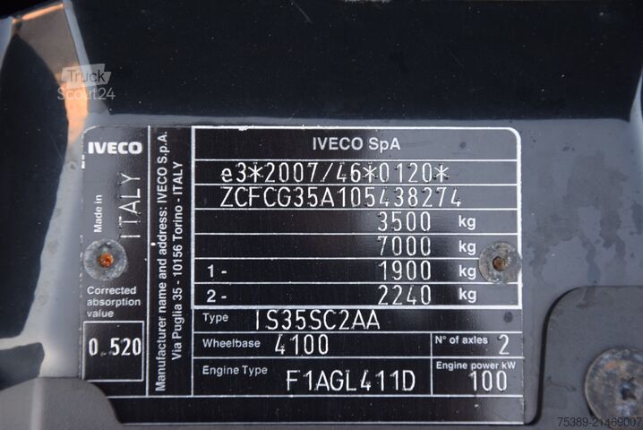 Yüksek tavanlı panelvan Iveco Daily  35 S14 EU6D Automatik Superhochdach Maxi