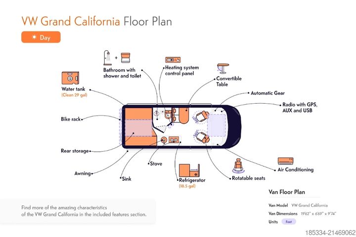 Autocaravana Volkswagen California Coast2.0 TDI |2022 Euro 6 | Professioneller Verkäufer