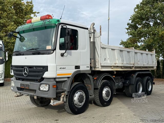Pašizgāzējs Mercedes-Benz ACTROS 4144 8x8 EURO4 WYWROTKA TRÓJSTRONNA