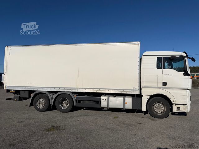 Camião de caixa fechada MAN TGX 26.480 26T 6X2 EJE DIRECIONAL