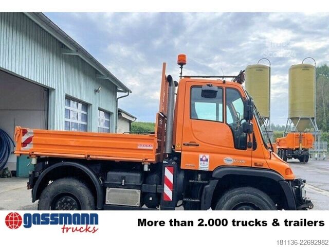 Tovorno vozilo za posebne namene Unimog U 400 4x4, Kipper, Kommunalhydraulik, Zapfwelle