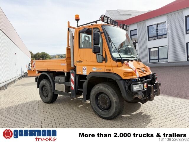 Φορτηγό ειδικού σκοπού Unimog U 400 4x4, Kipper, Kommunalhydraulik, Zapfwelle