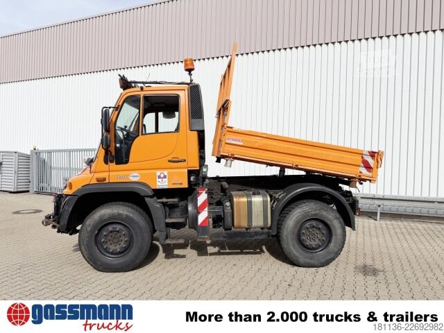 Φορτηγό ειδικού σκοπού Unimog U 400 4x4, Kipper, Kommunalhydraulik, Zapfwelle