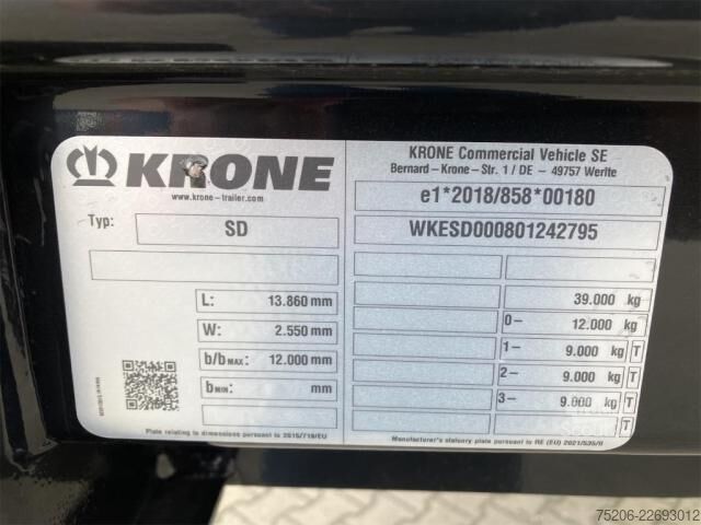 Semitrailer Krone G50 Mega