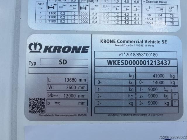 Kylsläpvagn Krone Cool Liner Duoplex Steel Standard