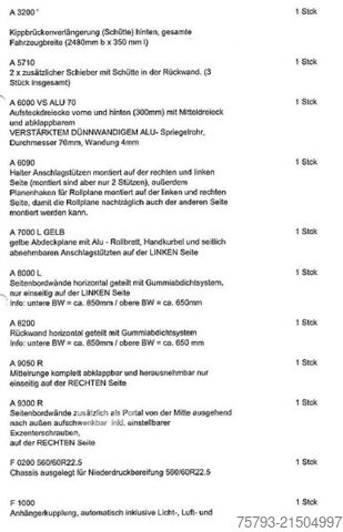 Remorque à benne basculante Kröger 18to Interne Nr. 40761