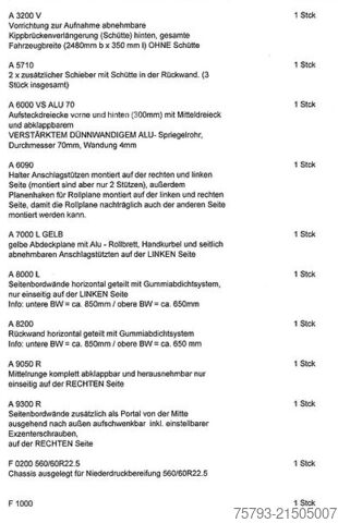 Tipper trailer Kröger 18to Interne Nr. 40768