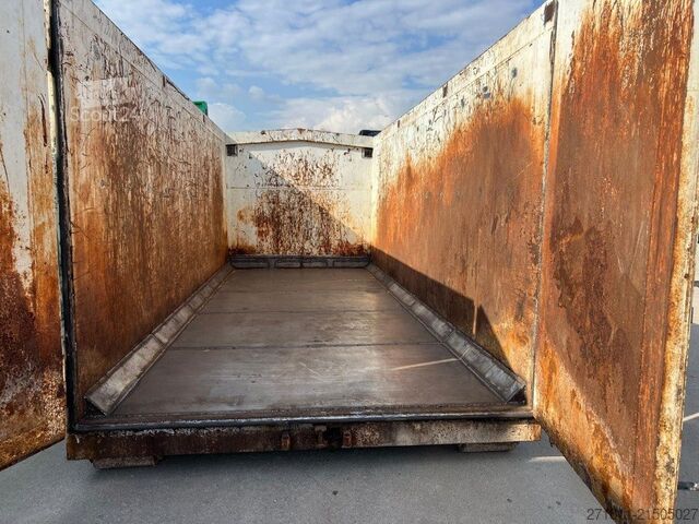 Roll-off container  CONTAINER SCARRABILE USATO A CIELO APERTO STAGNO