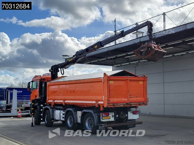Kipper met kraan MAN TGS 41.440 TGS 8X8 Palfinger Q170Z Crane 8x8 Wi...