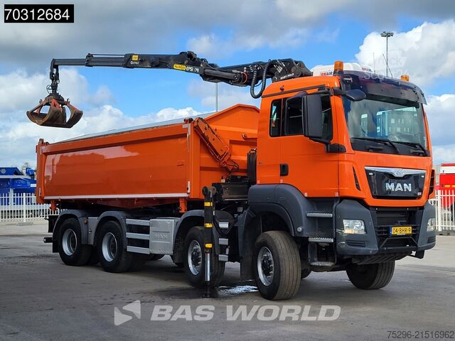 Kipper met kraan MAN TGS 41.440 TGS 8X8 Palfinger Q170Z Crane 8x8 Wi...