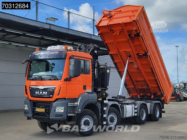 Kipper met kraan MAN TGS 41.440 TGS 8X8 Palfinger Q170Z Crane 8x8 Wi...
