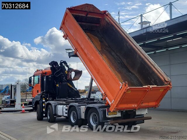 Kipper met kraan MAN TGS 41.440 TGS 8X8 Palfinger Q170Z Crane 8x8 Wi...