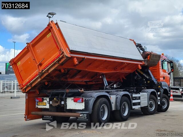 Kipper met kraan MAN TGS 41.440 TGS 8X8 Palfinger Q170Z Crane 8x8 Wi...