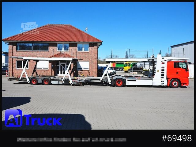 Autodraagtruck MAN 18.400 TGX, Autotransporter Kässbohrer,