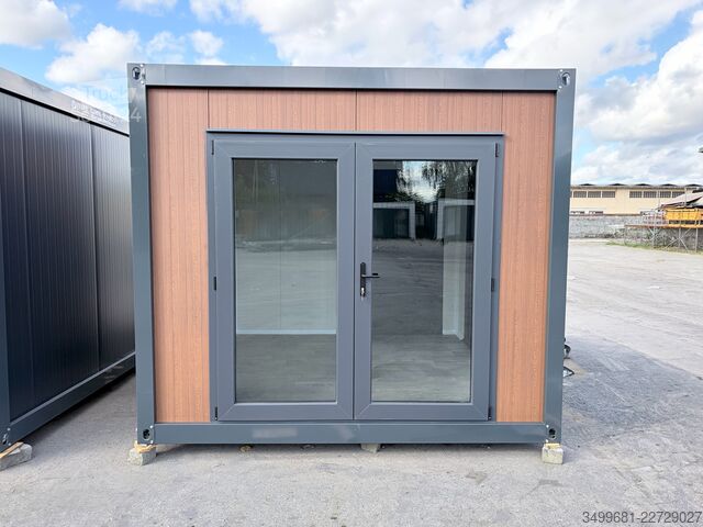 Lakókonténer Villex Modernes Gartenbüro in Holzoptik