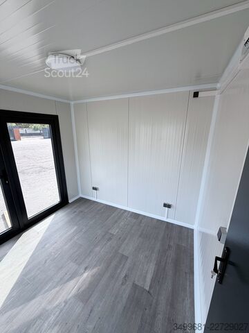 Lakókonténer Villex Modernes Gartenbüro in Holzoptik