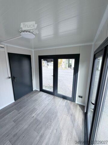 Lakókonténer Villex Modernes Gartenbüro in Holzoptik